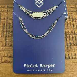 Violet Harper - Isabella Beaded Layered Necklace & Bracelet Set - New!
